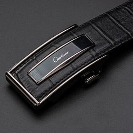 Ciartuar Leather Belt Automatic Buckle Belts for Men Genuine Leather Waist Mens Luxury Designer Belt High Quality Fashion Strap J1209 264z