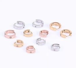 Ear Cuff Vintage brand earrings Fashion high quality Rose gold screw Cshaped earrings for both men nd women5981981