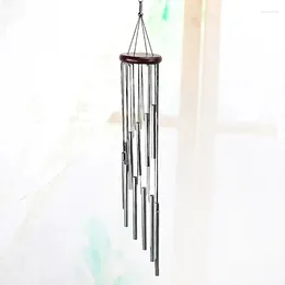 Decorative Figurines 1piece 12 Tubes Aluminum Alloy Wind Chimes With Hook Gold/silver Bells For Outside Home Wedding Party Memorial