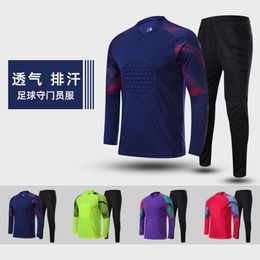 Soccer Jerseys Men's Tracksuits Football Goalkeeper Set for Adult Long Sleeved Competition Warm Up Training Clothes Children's Shirt Dragon Gate