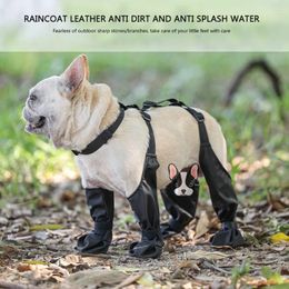 Dog Apparel Water Resistant Pet Suspender Boots Windproof Anti-Dirty Stable Shoes For All Season Use