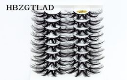 NEW 8 Pairs 25mm 3d Mink Lashes Bulk Faux Dramatic Volume lashes Wispy Natural Mink Lashes Pack long Wholes False Eyelashes 017504143