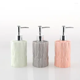 Liquid Soap Dispenser Modern Style Ceramics Solid Color Lotion Container Bathroom Shampoo Home Bathr Accessories 350ml