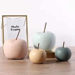 Vases Nordic Ceramic Apple Ornaments Modern Simple Living Room Tv Cabinet Home Soft Decorations Fruit