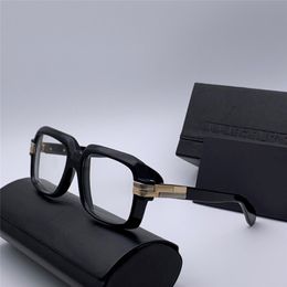 Vintage Legends Shiny Black Gold Plastic Square Eyeglasses EyeWear 607 Sonnenbrille Men Sunglasses new with box 324v