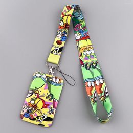 Keychains Funny Animal Lanyard For Keychain ID Card Cover Passport Student Cellphone Badge Holder Key Ring Neck Straps Accessories