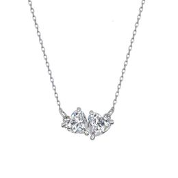neckless for woman Swarovskis Jewellery True Love Heart Shaped Necklace Female Swarovski Element Crystal Love Clavicle Chain Female