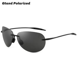 Sunglasses Gtand Rimless Pilot Sugar Beach Style Ultralight Polarised For Men Sports Driving Brand Design Sun Glasses GT4218730436