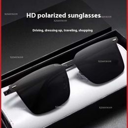 Glasses DesignerSunglasses for men with a high-end feel, new driving specific color changing glasses, sun UV protection, box polarized sunglasses