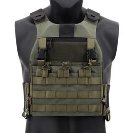 Tactical FCSK 2.0 Vest Hunting Airsoft Combat Vest Quick Release Elastic Cummerbund Vest With 5.56 Magazine Pouch 240430