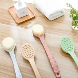 Bath Tools Accessories 1 long handled bathroom brush soft body scrub skin massager shower cleaning removing accessories Q2404301