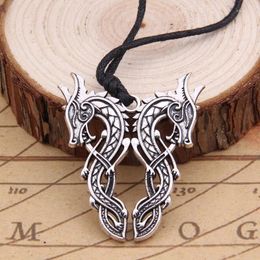 Pendant Necklaces Viking Alloy Rune Amulet Men Necklace Scandinavian As Gift