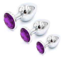 YEMA 3 PCSSet Metal Anal Plug Set Butt Plug Anal Vibrator Sex Toys For Woman Men Gay Prostata Massage G Spot Sex Products S10176329730