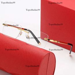 designer mens sunglasses fashion gold sier fullless rectangle frame round Metal Optical lenses prevent glare eyewear Photochromic prescription glasses