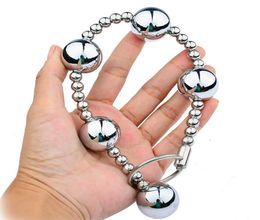 BDSM Sex Toys Anal Plug Anal Massage Butt Plug Stainless Steel Anal Balls Beads Chain Plug Fetish Masturbation Sex Products For Wo3021385