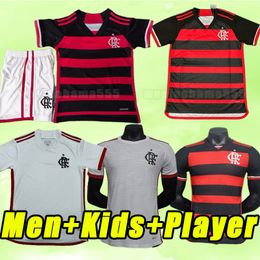 2024 2025 Flamengo soccer jerseys 24 25 DIEGO E.RIBEIRO GABRIEL B. GABI PEDRO VIDAL DE ARRASCAETA GERSON B.HENRIQUE Camisa Mengo Men kids Fans Player version