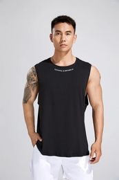 Men's Tank Tops Fitness Desert Muscle Brothers Summer Vest Top Outdoor Running Leisure Sports Sleeveless I-Word