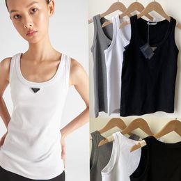 t shirt top waistcoat jumper Women sweater designer new style black and white spring fall loose Letter round neck pullover knit waistcoats sleeveless vest