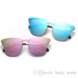 Fashion Men Women Sunglass High Quality Sunglasses for Ladies Male Metal Frame Mirrored Eyewear UV400 Lenses with cases 2340