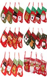 Christmas Stocking Children039s Candy Bag cartoon decorations Paw Stockings Fluffy Santa Socks Snowflake Xmas Tree Decoration F8876102