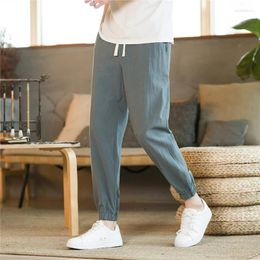 Men's Pants Cotton And Four Seasons Large Size Loose Casual Chinese Solid Colour Outdoor Breathable Jogging