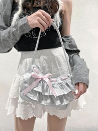 Totes Sweet Women Handbags Fairy Solid Ruffles Pleated Underarm Bag Fashion Elegant Chic Shoulder Bags All Match