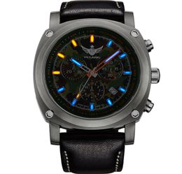 men chronograph watchmens tritium watches Yelang military sport titanium quartz wristwatch T25 luminous waterproof reloj V32 T206668482