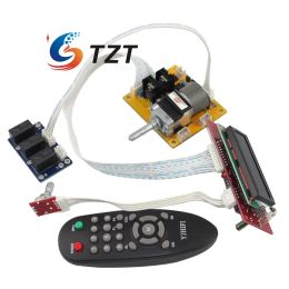 Amplifier TZT LCD Volume Dispaly Motor Potentiometer Remote Controller 2.0 Channel PreAmp Amplifier Board for Audio DIY