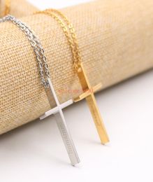 2017 holiday gift for Men women Gold / silver Stainless Steel Emmanuel pendant necklace 2.2mm 20 inch Oval chain9229604