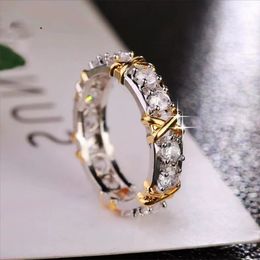 High Version 10 K Gold 4 m M Labor Mo ist S a n i t e Ring 925 Sterling Silber Schmuck Verlobungszeit Ring Frauenpartyzubehör G i F.