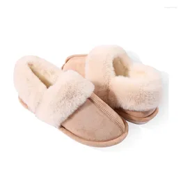 Boots Snow Couple Cotton Slippers Female Home With Soft Bottom Wooden Floor Anti-slip Warm Autumn And Winter