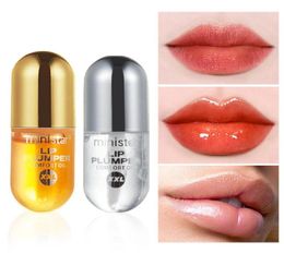 Lip Gloss 2pcsset Day And Night Moisturising Extreme Volume Essence Nutritious Plumper Ginger Mint Lips Enhancer5633283