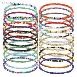 Anklets Women Bracelet Fashion 2mm Small Faceted Beads Natural Pink Quartz Blue Lapis Lazuli Beaded Jewelry Anklet
