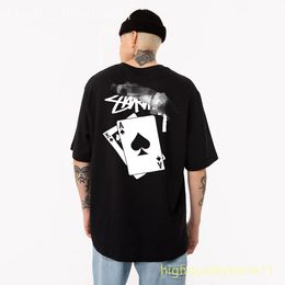 Mens Womens SY T Shirt Designer Black 8 Shirts for Men Graphic Short Sleeve Tee Designer Summer Stussness Street Sports Clothes T-shirts 23