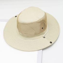 Utomhus trädgårdshatt brett gräl uv skydd solskydd hatt fiske vandring hatt upf 50+ breda grim män och kvinnor hink hattar