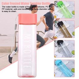 Water Bottles Square Plastic Cup Male And Female Student Sports Large Portable Gift Capacity Creative X2X2