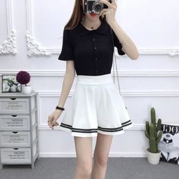ALSOTO Summer Style Sexy Skirt for Girl Korean Skirts Faldas Anti emptied saia lady Skater pleated mini tutu 240419