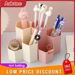 Storage Boxes Lattices Cosmetic Make-up Brush Box Table Organiser Make Up Tools Pen Nail Polish Holder