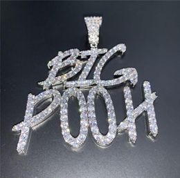 Gold Silver Colours CZ Diamond Iced Out Letter Custom Name Necklace for Women Men with 24inch Rope Chain7400149