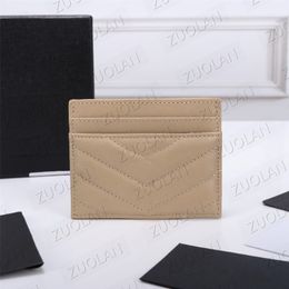 423291 7A Luxury Designer Card Holder Wallet Short Case Purse Quality Pouch Quilted Genuine Leather Y Womens Men Purses Mens Key Ring Credit Coin 257i