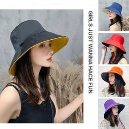 Foldable Sun Protection Hat Women Wide Brim Visor UPF Spring 50 Travelling Summer Hiking Cap Fishing 240430