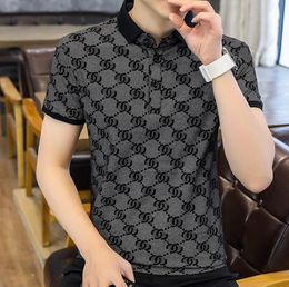 Designer Polo brand Shirts Men Luxury Polos Casual Mens T Shirt Snake Bee Letter Print Embroidery Fashion High Street Man Tee