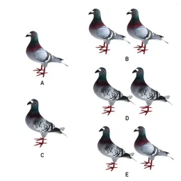 Garden Decorations Simulation Pigeon Ornaments Realistic Bird Figurines Miniature Artificial Foam Pigeons For Kids