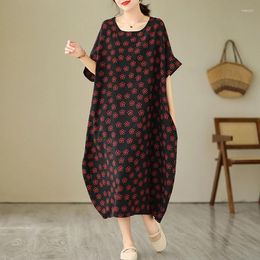 Party Dresses Short Sleeve Thin Light Soft Loose Cool Summer Dress For Women Print Holiday Outdoor Travel Beach Casual Long Oversize