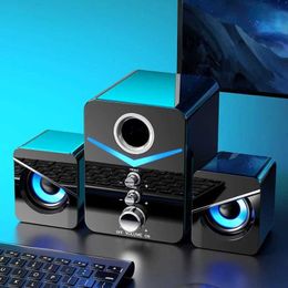 Portable Speakers Bluetooth Speaker Home Theater Sound System Mini Speaker Desktop Computer MP3 Player Audio PC Phone Bass Speaker Multimedia J240505