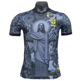 2024 camisas de futebol brasilas 24 25 Cristo Kit Redentor Conceito Especial Richarlison Neymar Raphinha G. Jesus Vini Jr Rodrygo Kit Kit Camisa de futebol uniforme