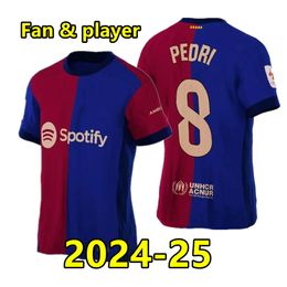 NEW 24 25 LEWANDOWSKI Soccer Jersey PEDRI GAVI FC FERRAN Camiseta De Futbol JOAO CANCELO 2024 2025 ANSU FATI Football JOAO FELIX player version Men football shirt