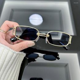 Sunglasses Vintage Square Women Designer Sun Glasses Female Retro Black Punk Fashion Mirror