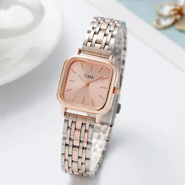 Wristwatches Casual Women Quartz Watch Classic Alloy Strap Wristwatch Square Ladies Watches Simple Clock Gift