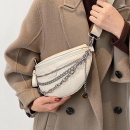 Shoulder Bags Ladies Bag Small Luxury Design Women's Chest Female 2024 Soft PU Leather Crossbody Purses